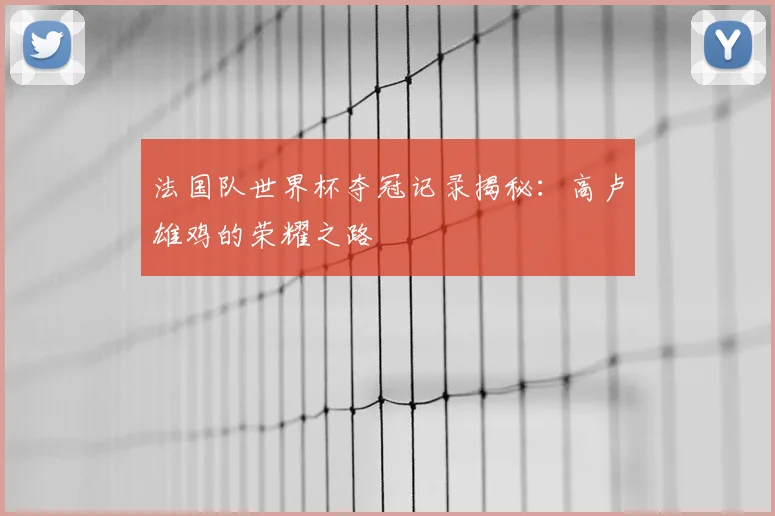 法国队世界杯夺冠记录揭秘:高卢雄鸡的荣耀之路