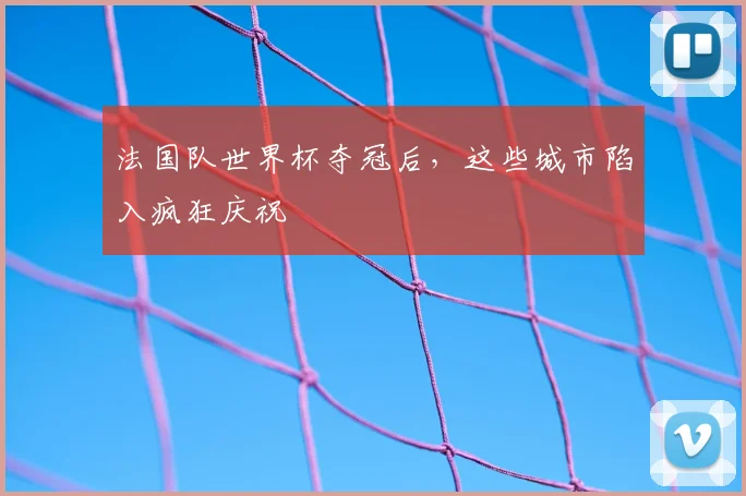 法国队世界杯夺冠后,这些城市陷入疯狂庆祝